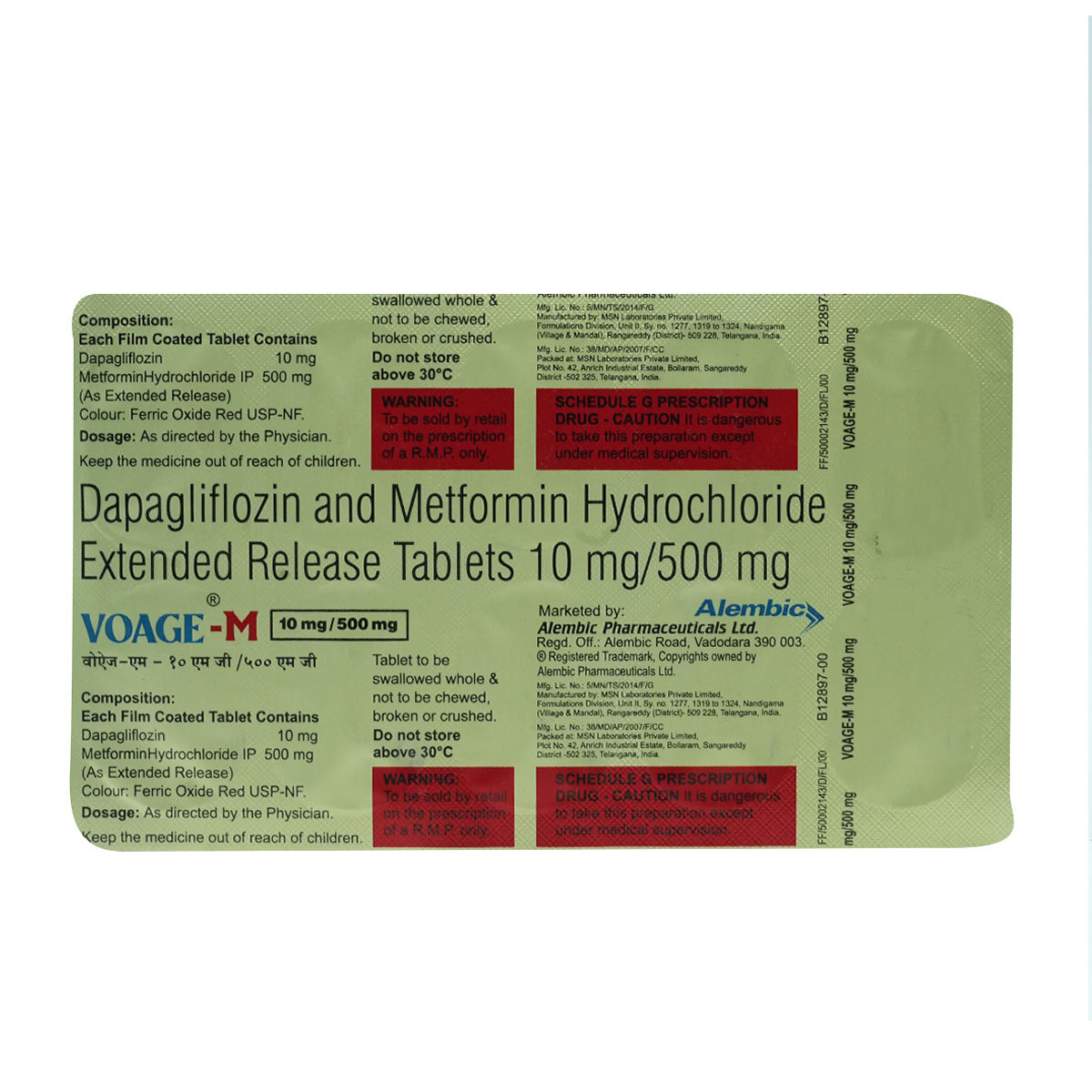Voage-M 10mg/500mg Tablet - Image 1