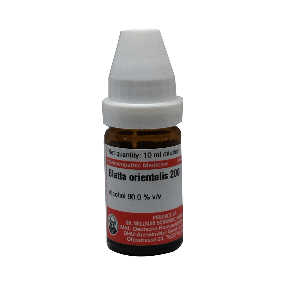 Dr Willmar Schwabe Germany Blatta Orientalis Dilution 200