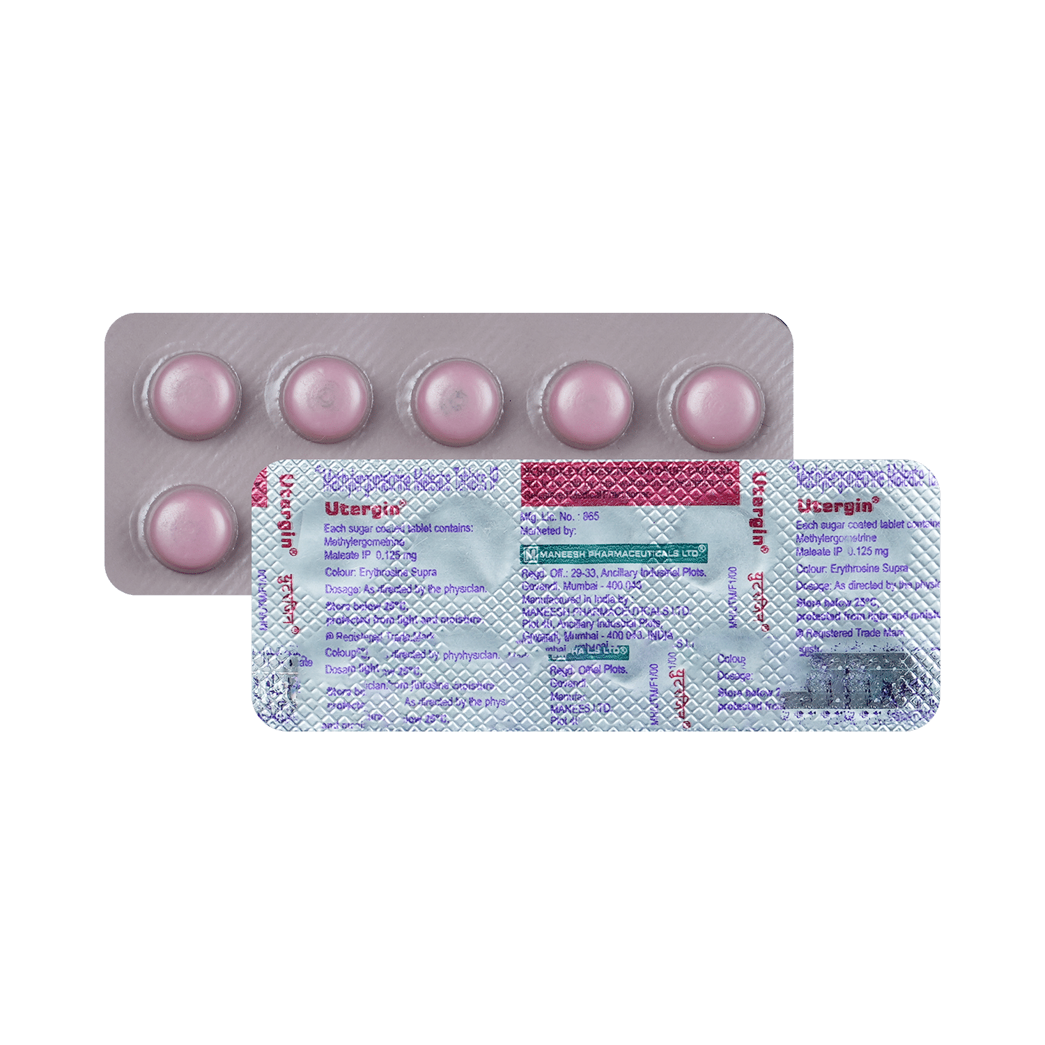 Utergin 0.125mg Tablet - Image 1
