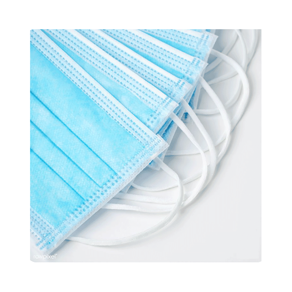 Ultra Care Triple Layer Secure Ear Loop |Elastic, latex-free| Non-Woven Face Mask - Image 3