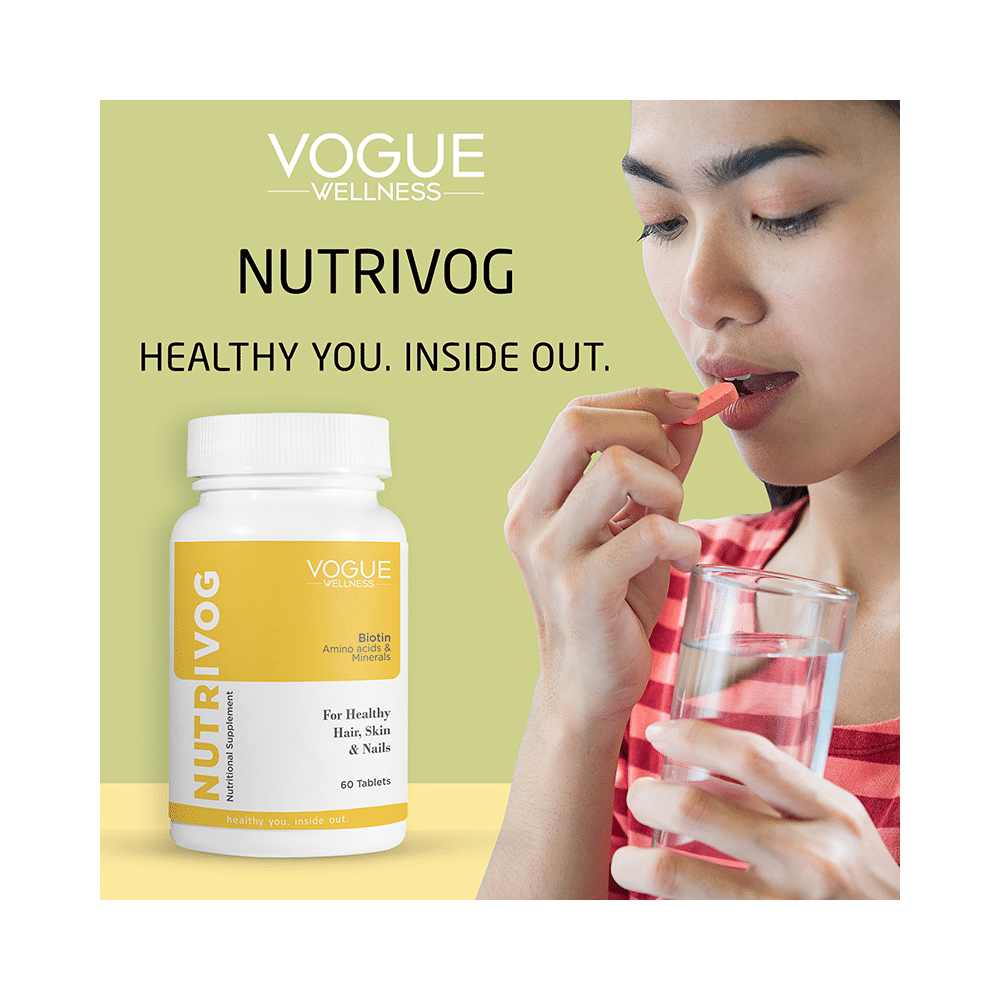 Vogue Wellness Nutrivog Biotin Tablet (60 Each) - Image 5