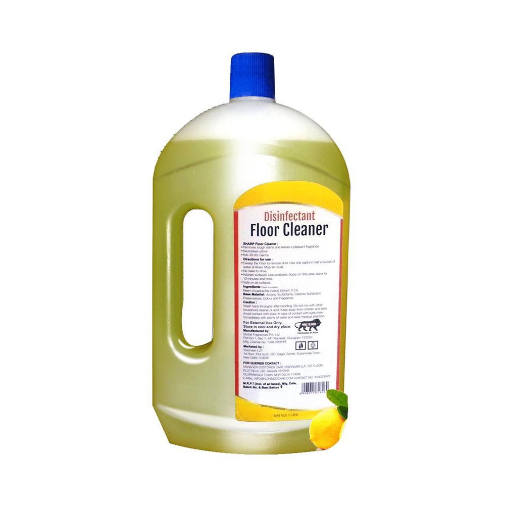 FLOH Sharp Disinfectant Floor Cleaner (1Litre Each) Lemon - Image 2