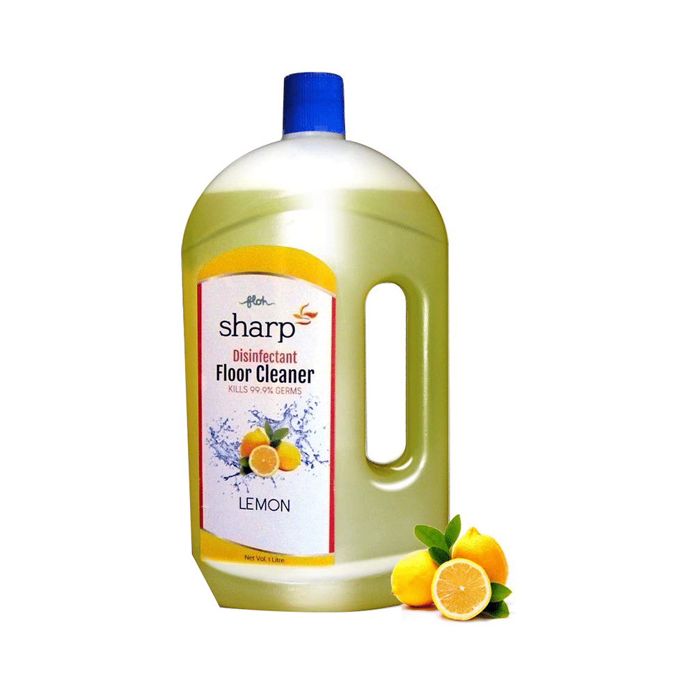 FLOH Sharp Disinfectant Floor Cleaner (1Litre Each) Lemon - Image 1