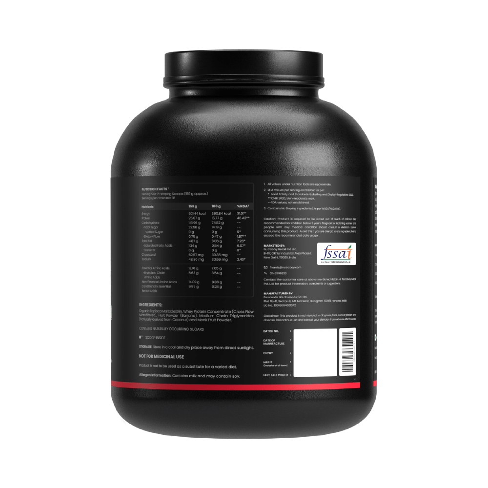 Athlab Unreal Gains Powder Banana Smoothie - Image 2