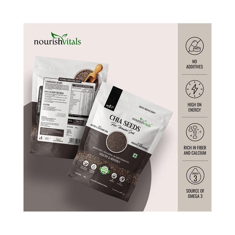 NourishVitals Raw Unroasted Chia Seed (200gm Each) - Image 6