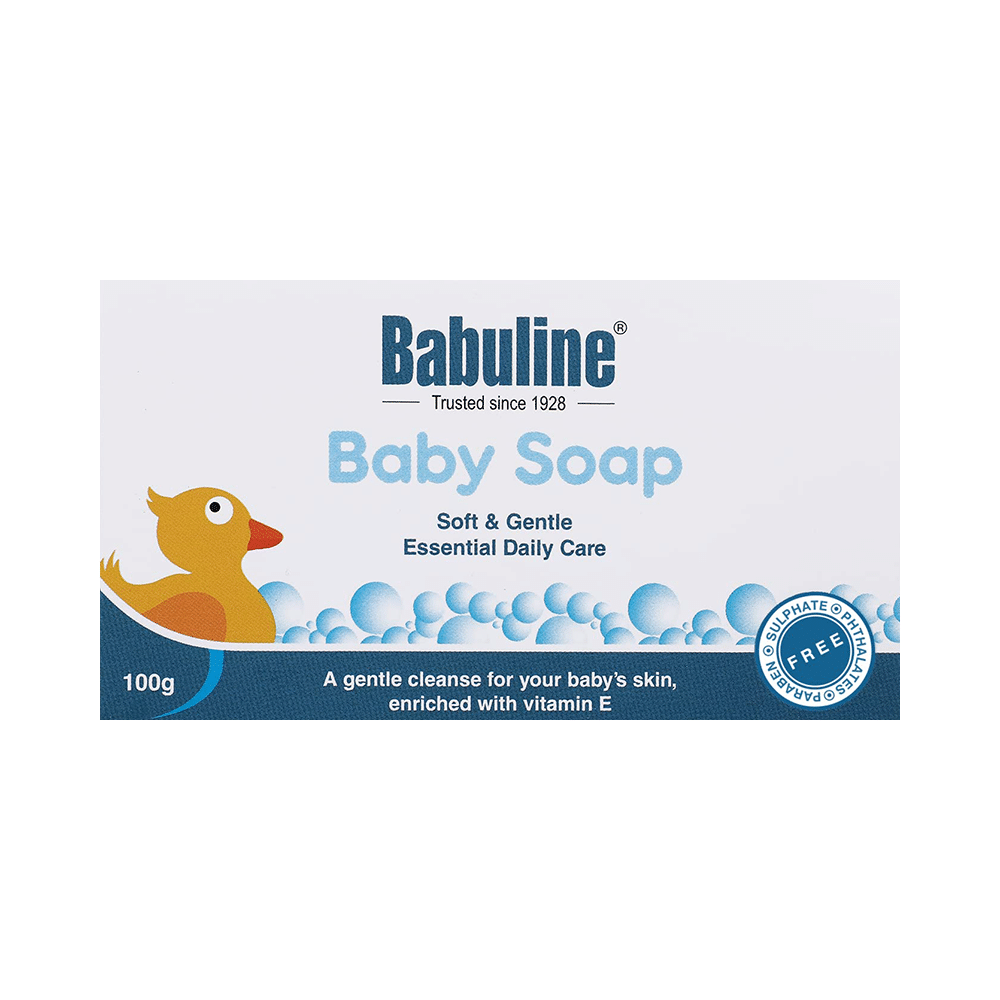 Babuline Combo Pack of Baby Powder 100gm (Pack of 2) & Baby Soap Travel 100gm (Pack of 2) - Image 4