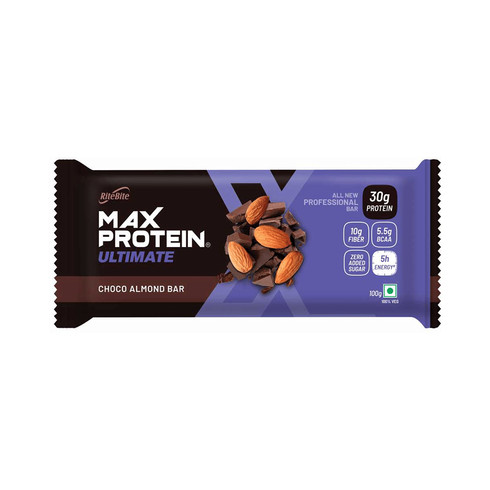 RiteBite Max Protein Ultimate Bar | Flavour Choco Almond - Image 4