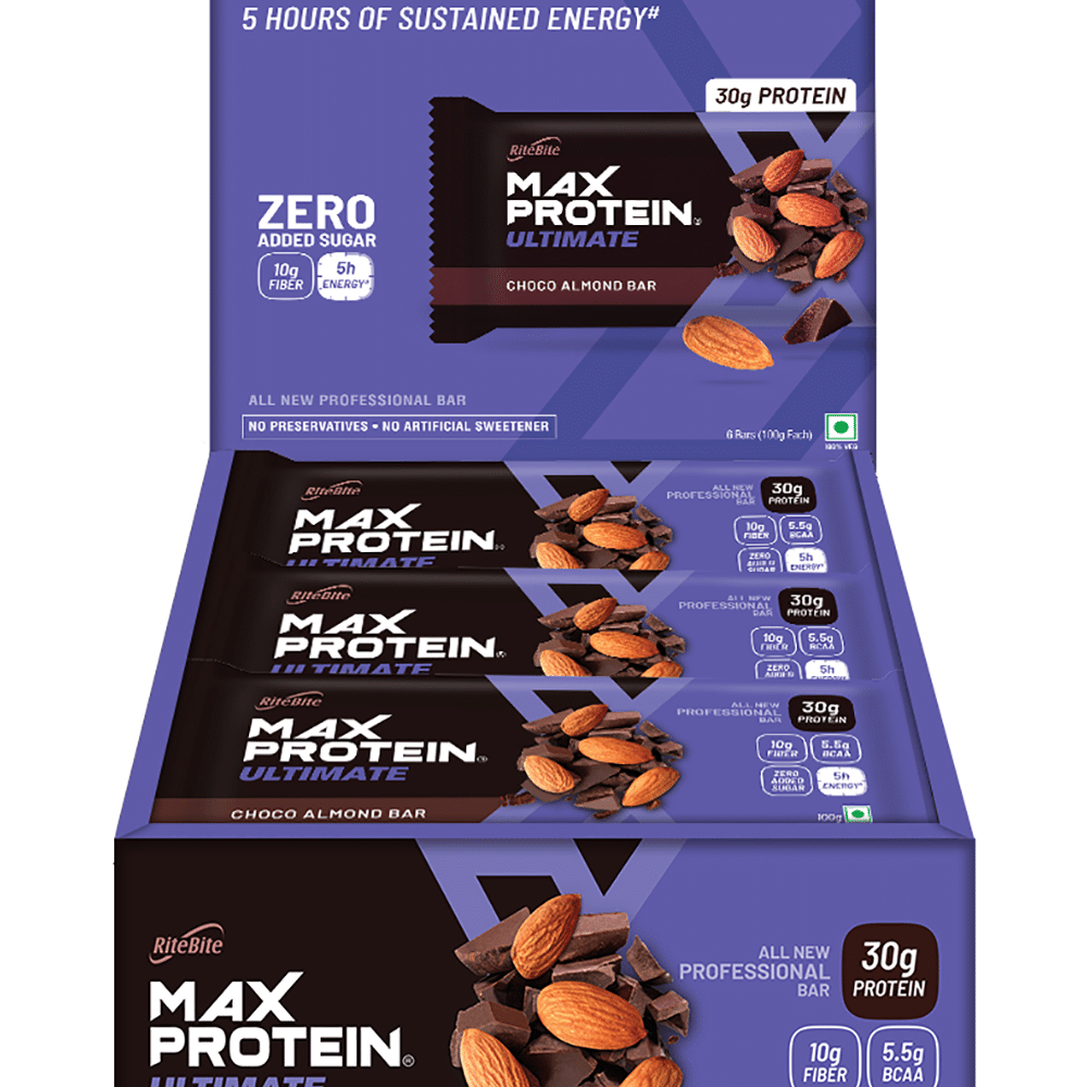 RiteBite Max Protein Ultimate Bar | Flavour Choco Almond
