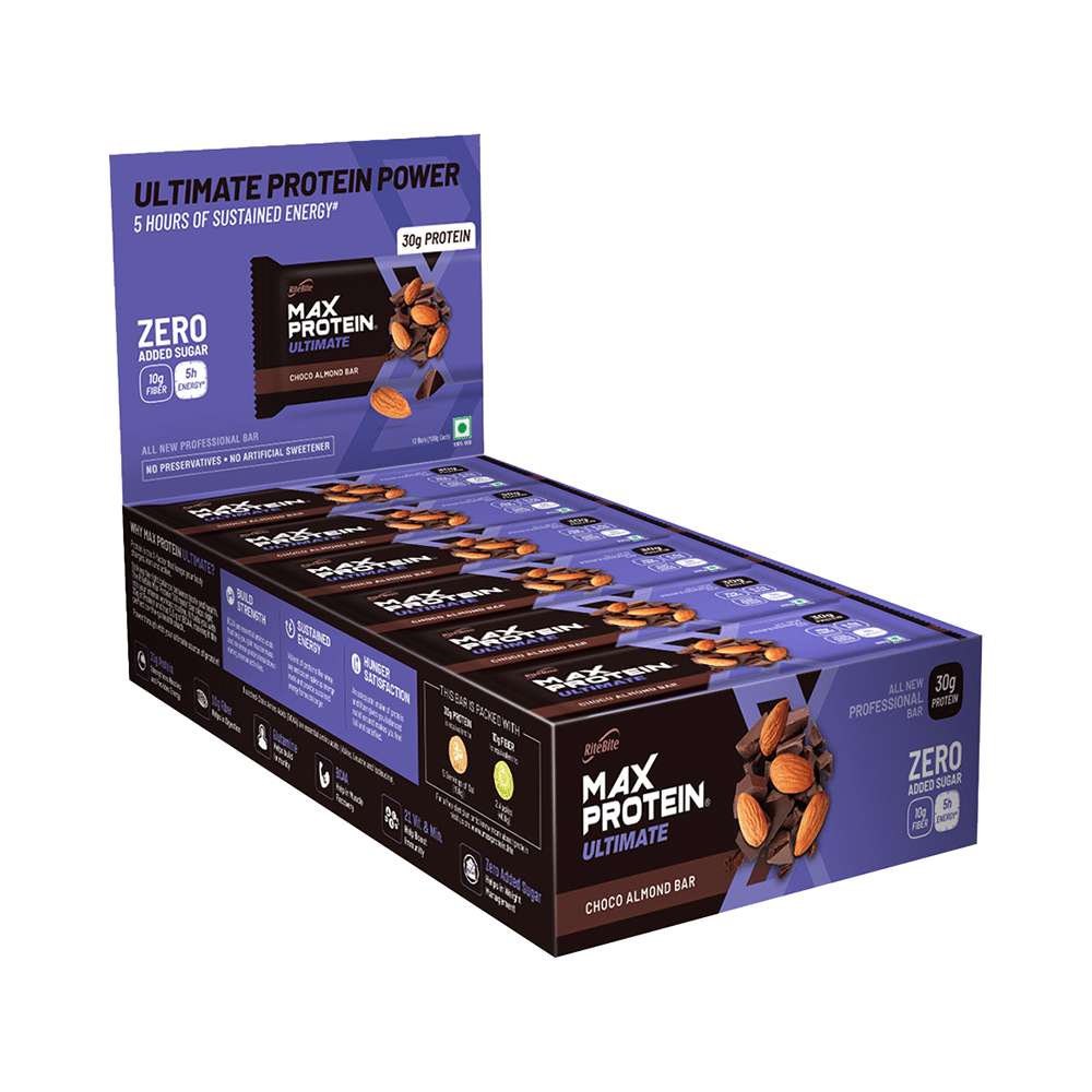 RiteBite Max Protein Ultimate Bar | Flavour Choco Almond - Image 2