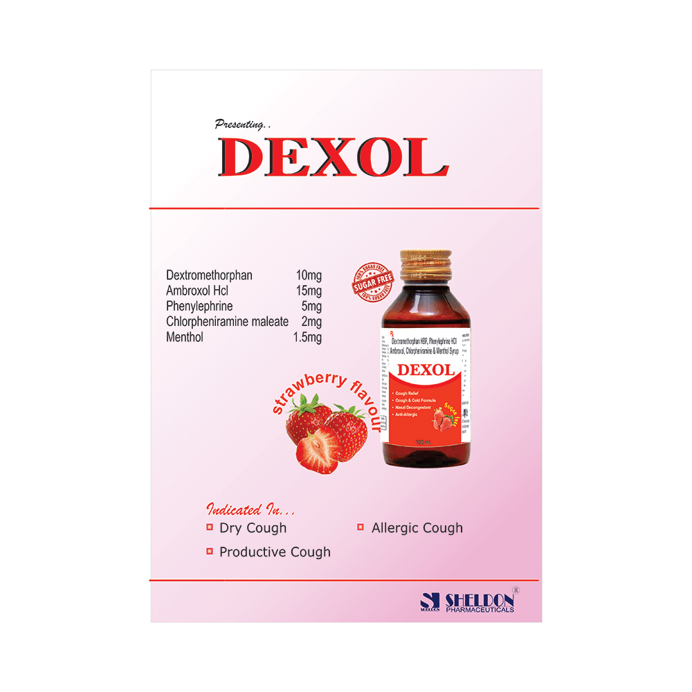 Dexol Syrup Sugar Free Strawberry - Image 3
