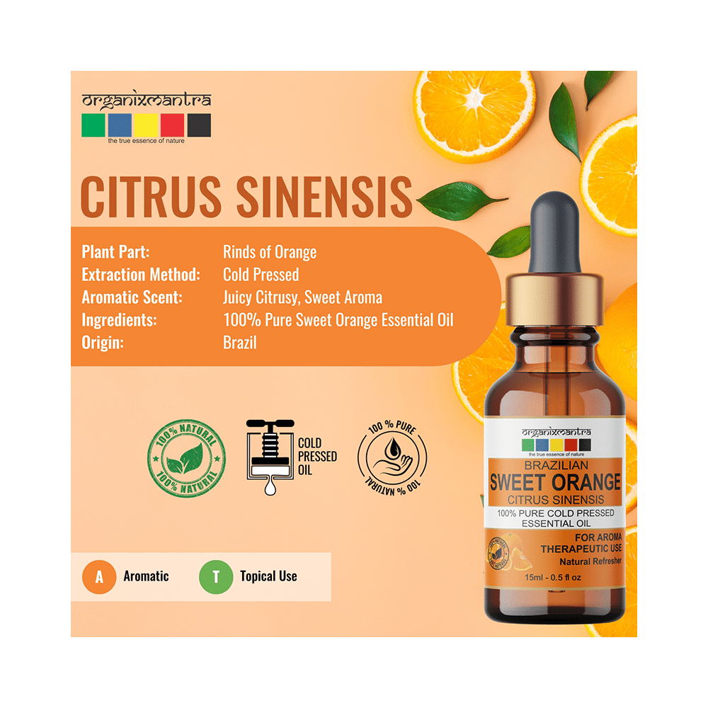 Organix Mantra Sweet Orange Essential Oil - Image 6