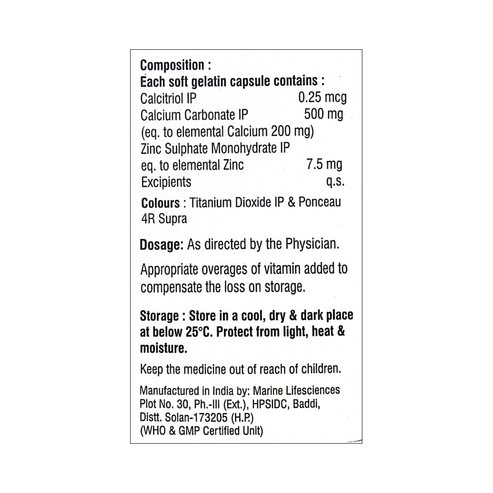 Calcicell D3 Softgel Capsule - Image 2