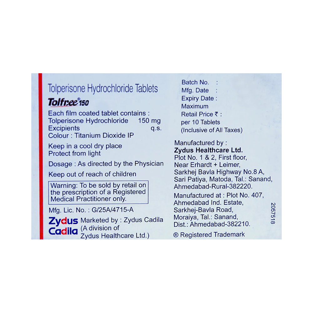 Tolfree 150 Tablet - Image 2