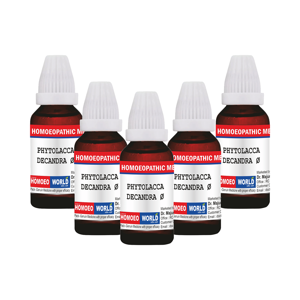 Dr. Majumder Homeo World Phytolacca Decandra Mother Tincture (30ml Each) - Image 1