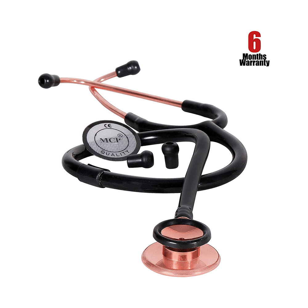 MCP Gold Plated Dual Head Stethoscope Rose Gold - Image 3