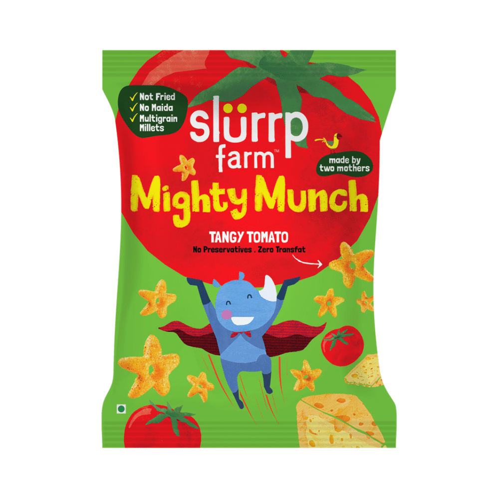 Slurrp Farm Mighty Munch (20gm Each) Tangy Tomato - Image 1
