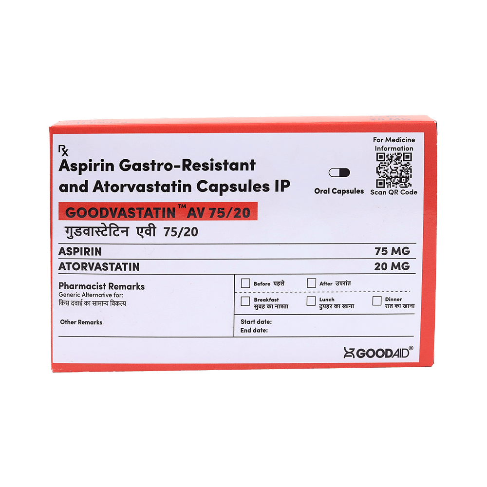 Goodvastatin AV 75/20 Capsule