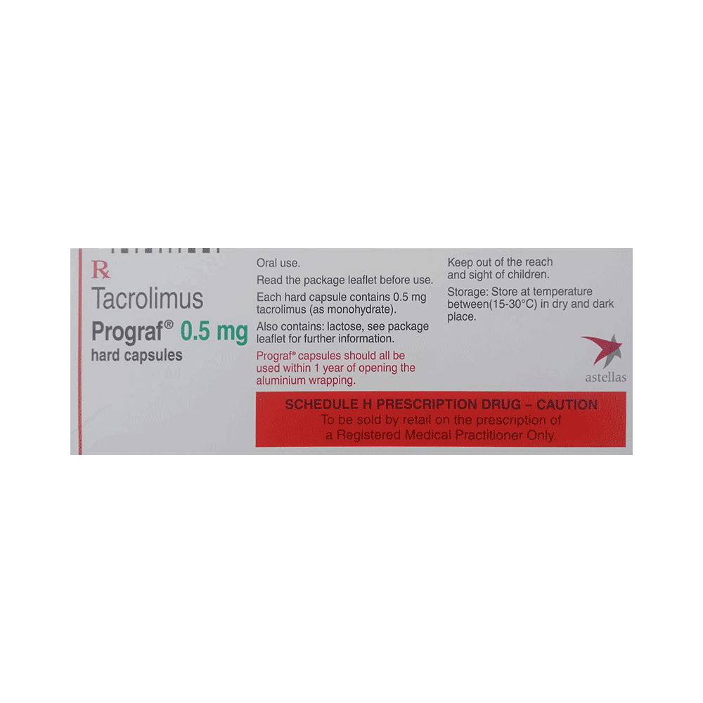 Prograf 0.5mg Hard Capsule - Image 2