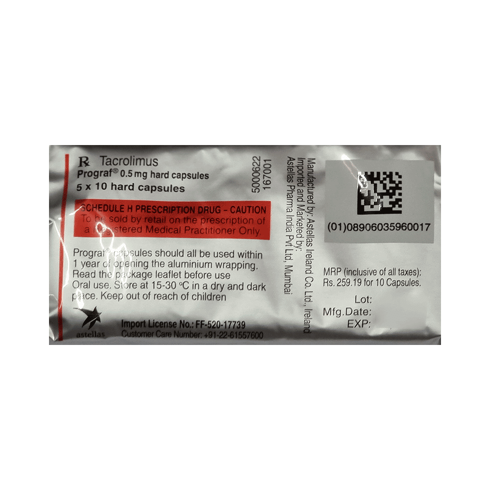 Prograf 0.5mg Hard Capsule - Image 6