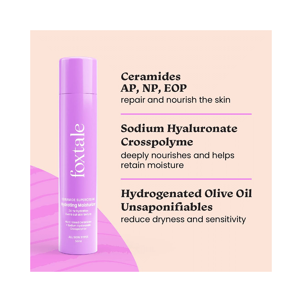 Foxtale Ceramide Supercream Hydrating Moisturizer (50ml Each) - Image 4