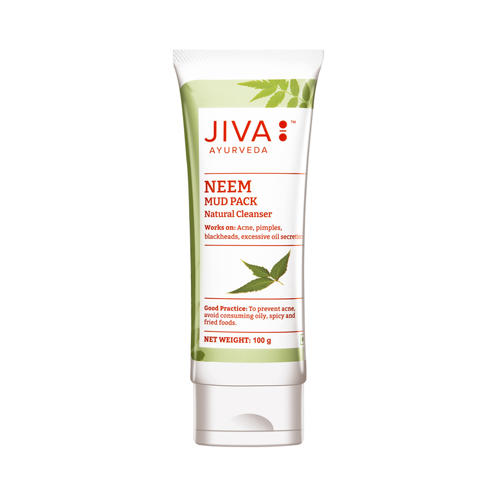 Jiva Ayurveda Neem Mud Pack Natural Cleanser (100gm Each) - Image 3
