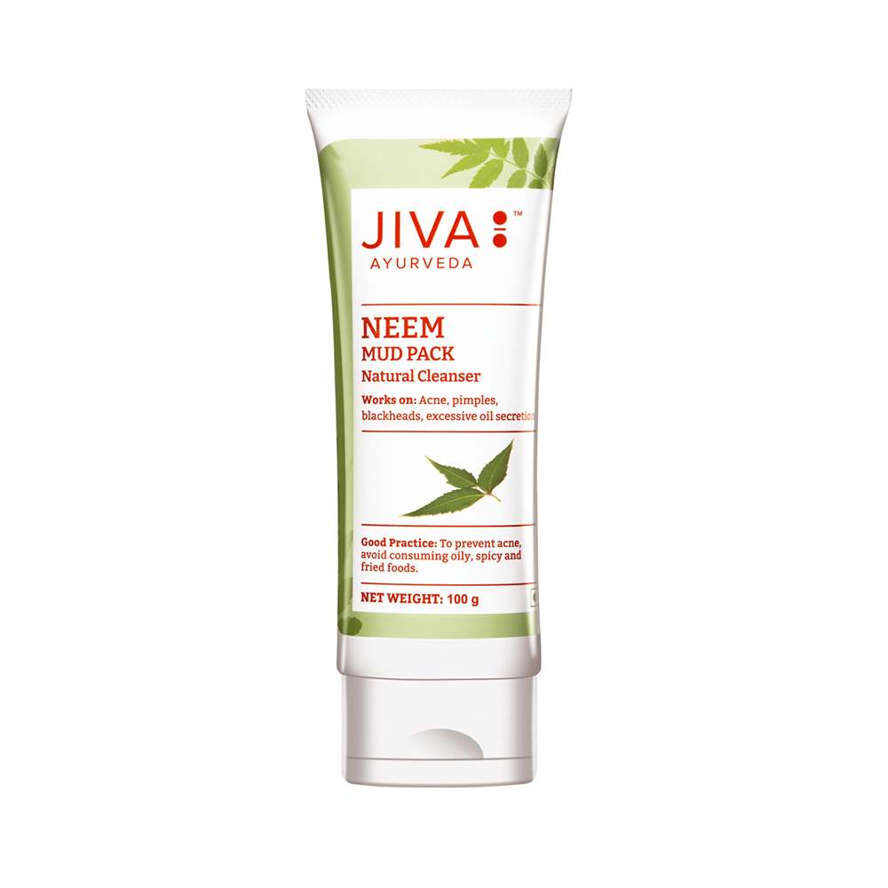 Jiva Ayurveda Neem Mud Pack Natural Cleanser (100gm Each) - Image 6