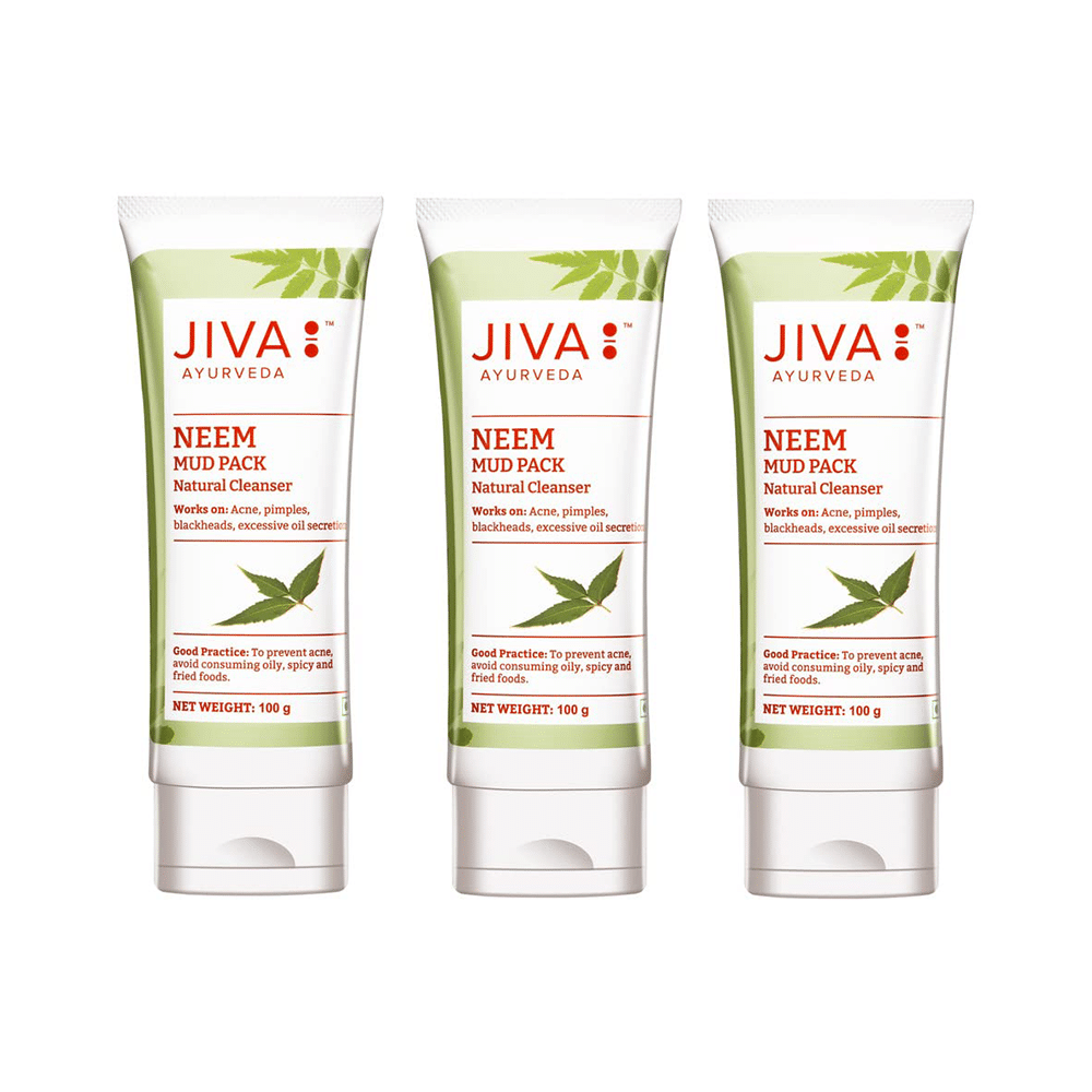 Jiva Ayurveda Neem Mud Pack Natural Cleanser (100gm Each)