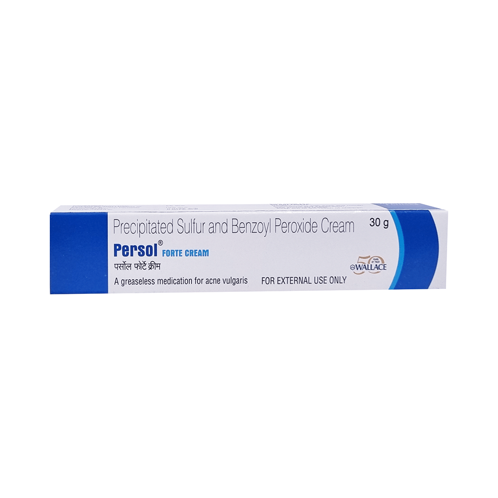 Persol Forte Cream | Greaseless Medication for Acne Vulgaris