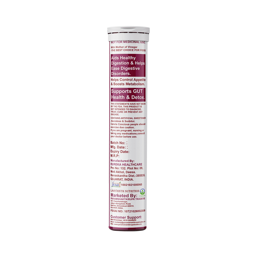 Labyrinth ACV Effervescent Tablet (15 Each) Apple - Image 3