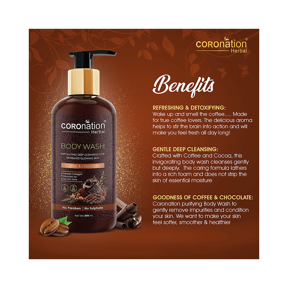 Coronation Herbal Coffee and Chocolate Body Wash (300ml Each) - Image 3