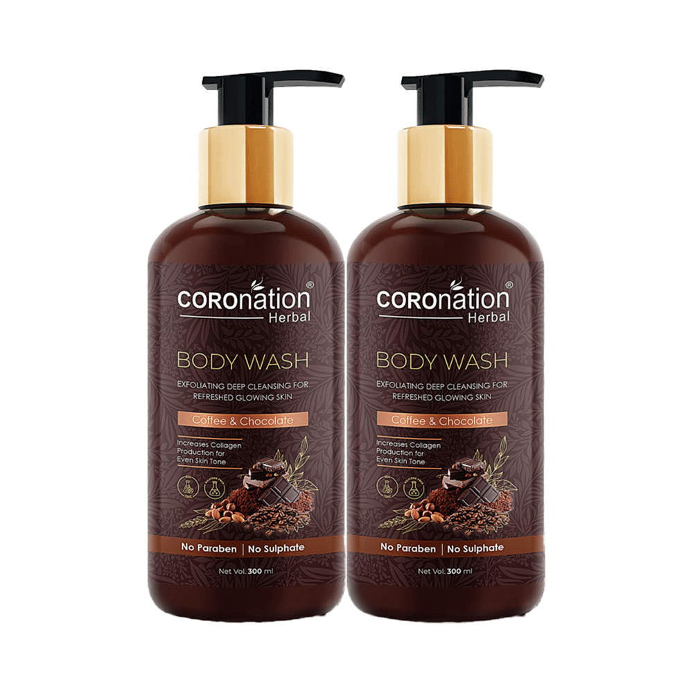 Coronation Herbal Coffee and Chocolate Body Wash (300ml Each) - Image 1