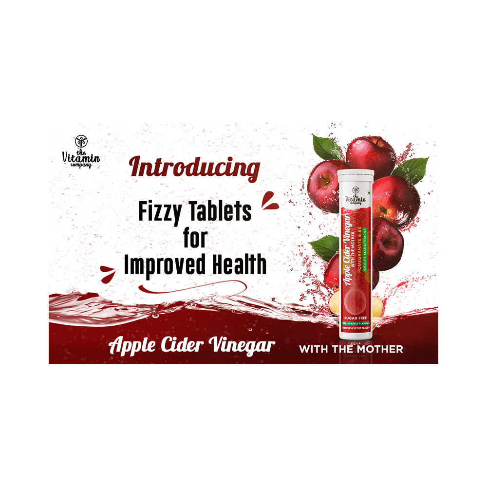 The Vitamin Company Apple Cider Vinegar with The Mother, Pomegranate and Vitamin B6 Effervescent Tablet Green Apple Sugar Free - Image 8