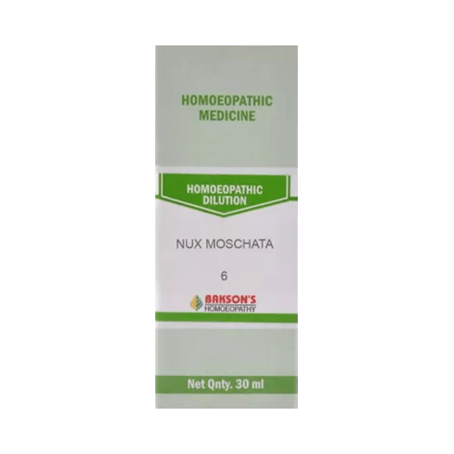 Bakson's Homeopathy Nux Moschata Dilution 6 CH - Image 1