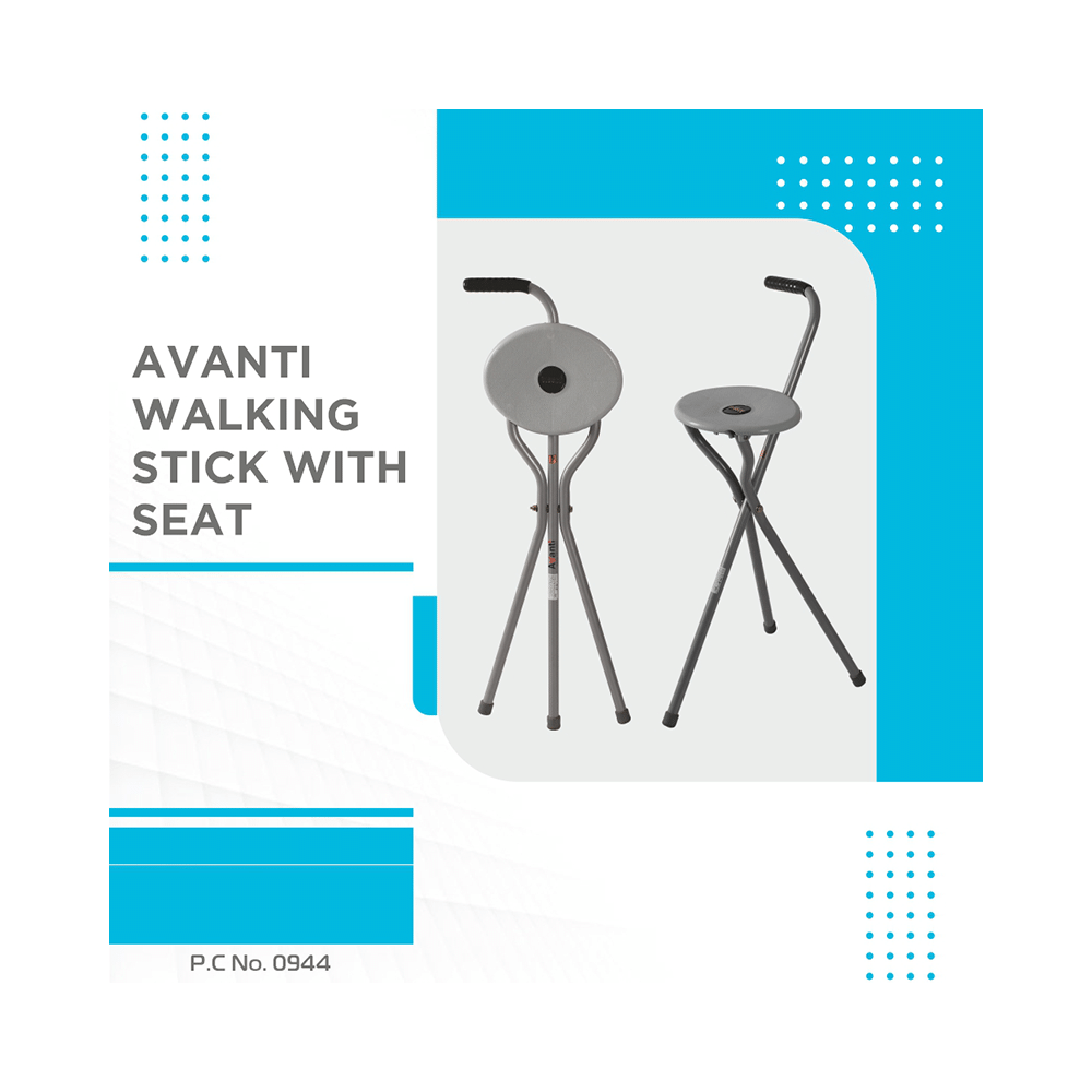 Vissco 944 Avanti Walking Stick with Seat Universal - Image 6