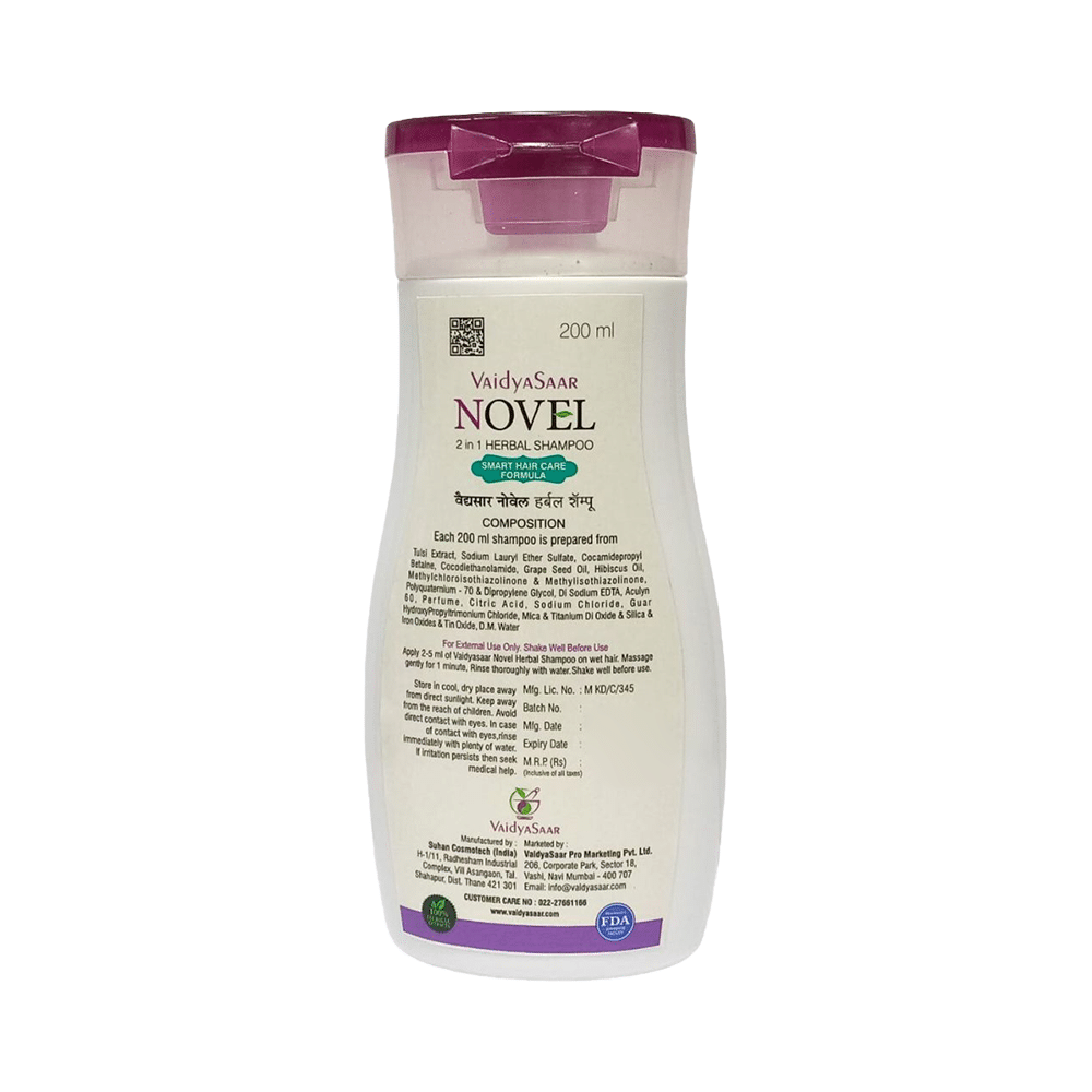 Vaidyasaar Novel 2 in 1 Herbal Shampoo - Image 2