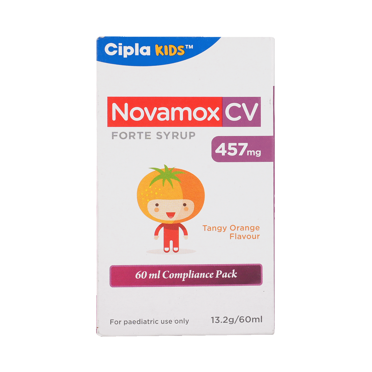 Novamox CV Forte Syrup Tangy Orange - Image 2