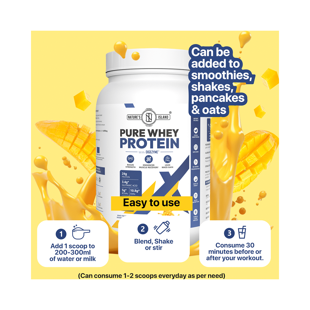 Nature's Island Pure Whey Protein Powder Mango Duet - Image 7
