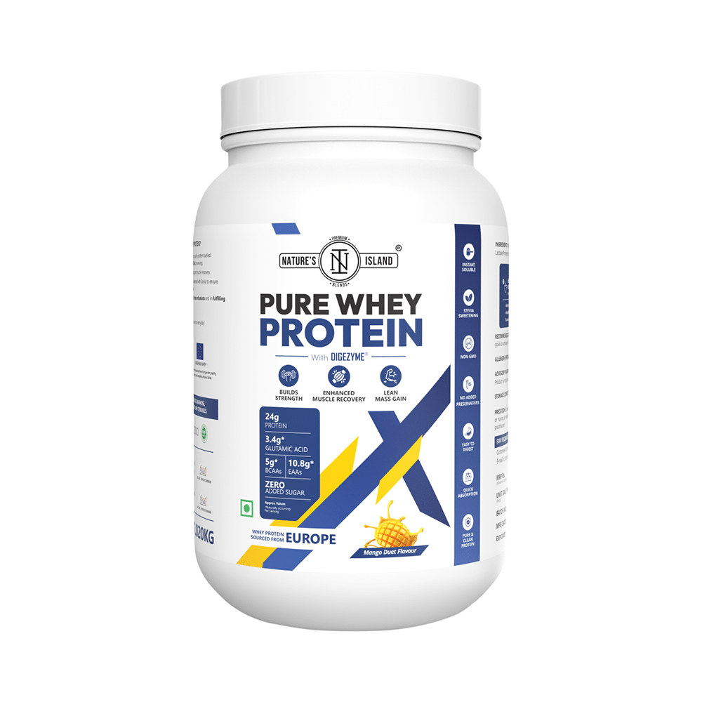 Nature's Island Pure Whey Protein Powder Mango Duet