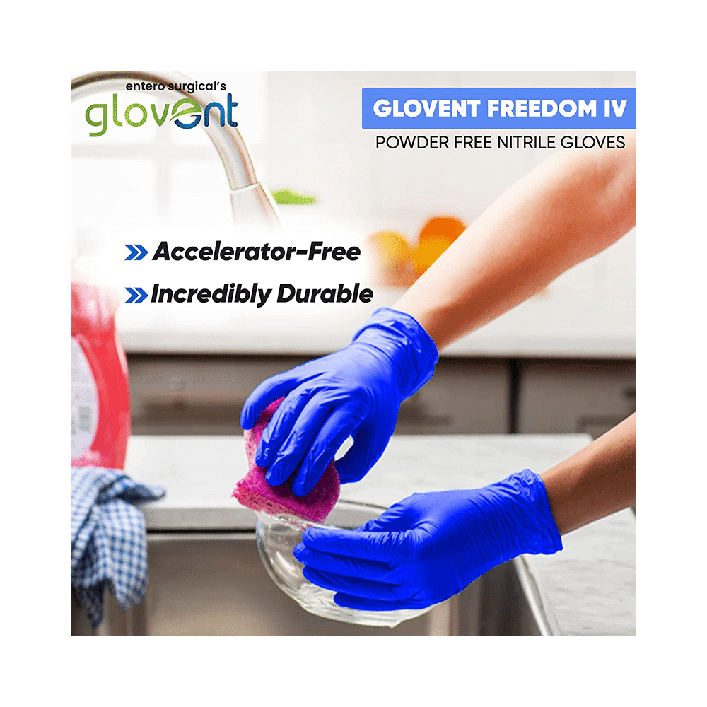 Glovent Nitrile Examination Gloves Powder Free Medium - Image 7