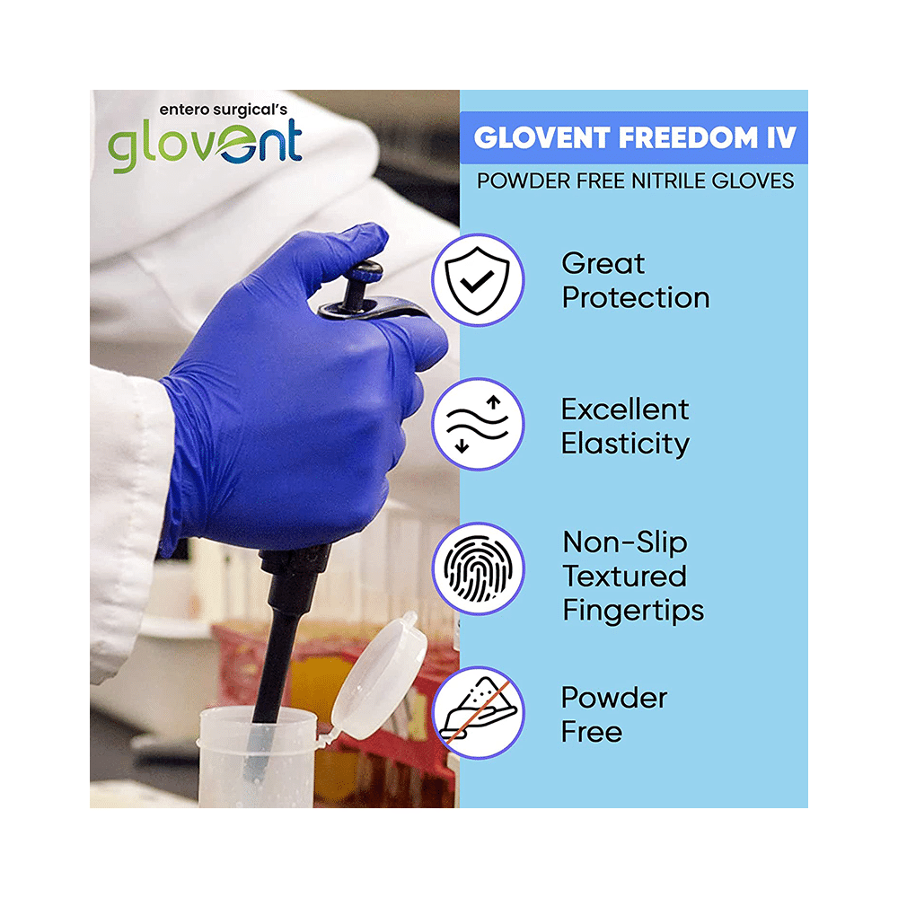 Glovent Nitrile Examination Gloves Powder Free Medium - Image 5