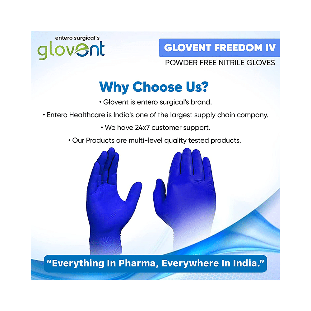 Glovent Nitrile Examination Gloves Powder Free Medium - Image 8