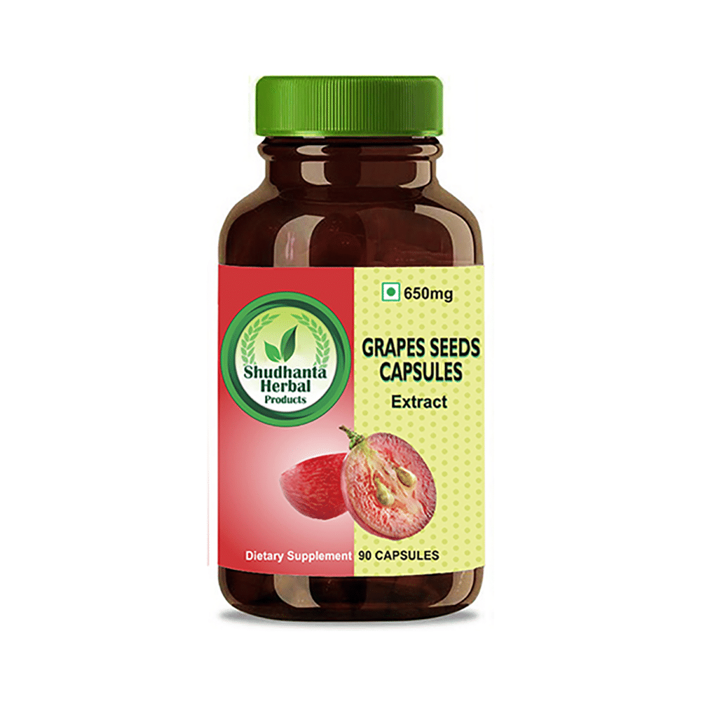 Shudhanta Herbal Grapes Seeds 650mg Capsule - Image 1