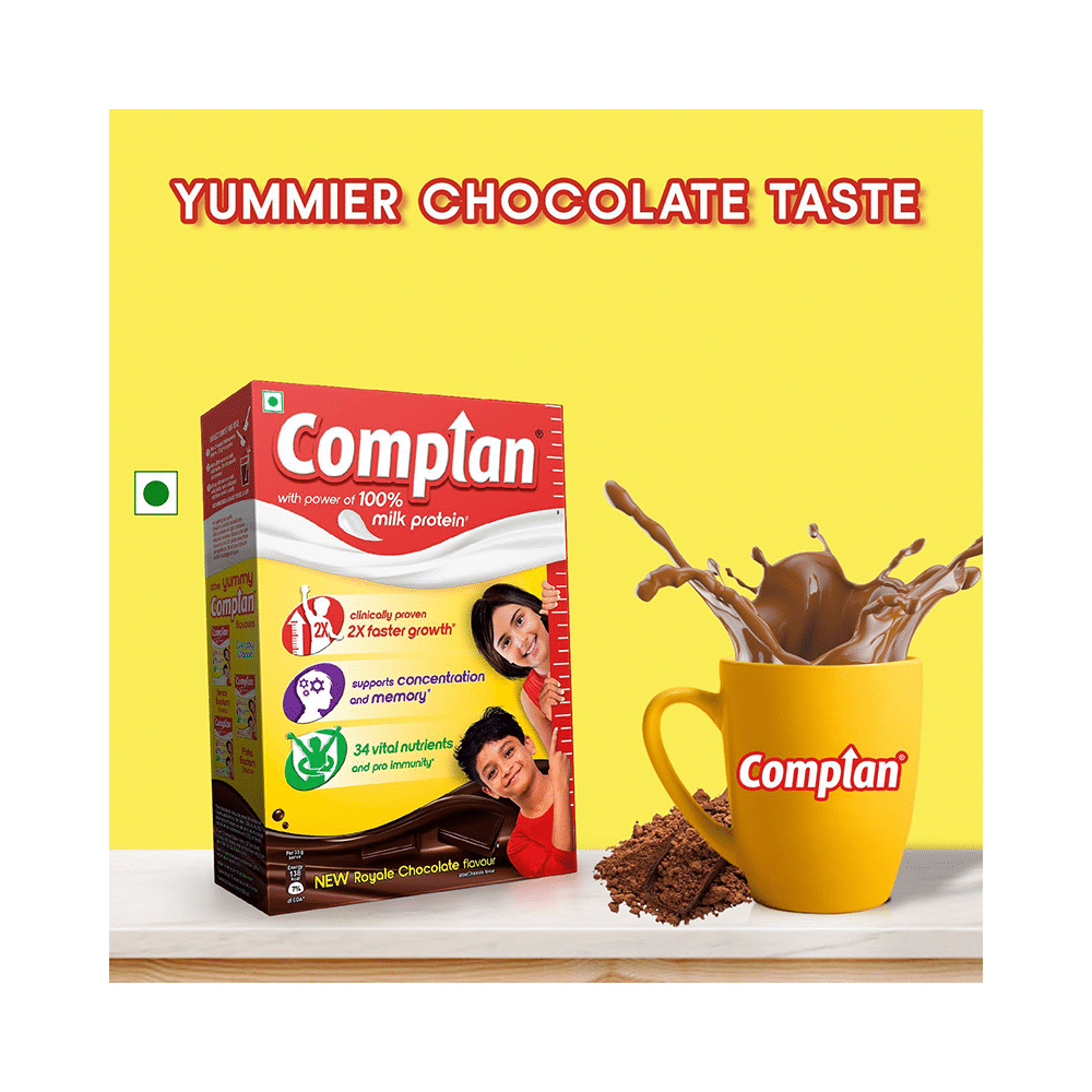 Complan Nutrition Drink Powder for Children | Nutrition Drink for Kids with Protein & 34 Vital Nutrients | Royale Chocolate - Image 7