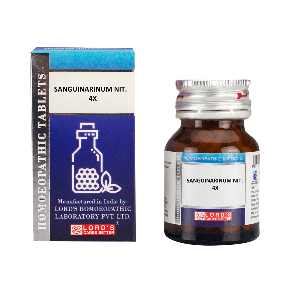 Lord's Sangunaria Nit Trituration Tablet 4X - Image 1