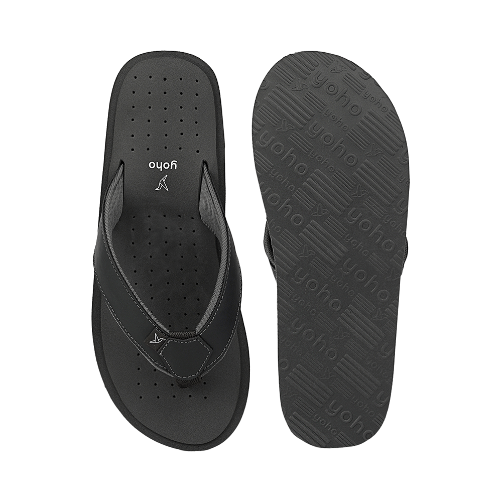 Yoho Lifestyle Ortho Soft Comfortable and Stylish Slipper for Men with Arch Support 7 Monsoon Grey - Image 2