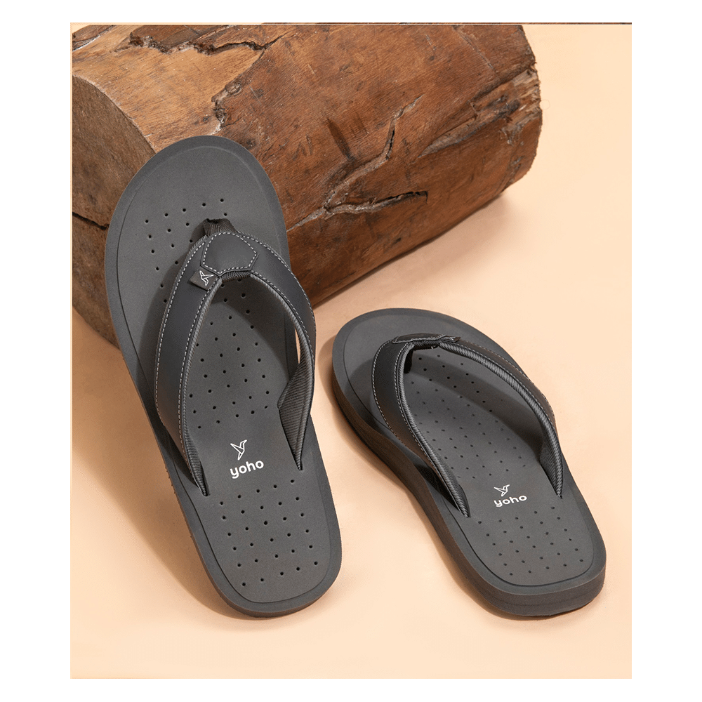 Yoho Lifestyle Ortho Soft Comfortable and Stylish Slipper for Men with Arch Support 7 Monsoon Grey - Image 7