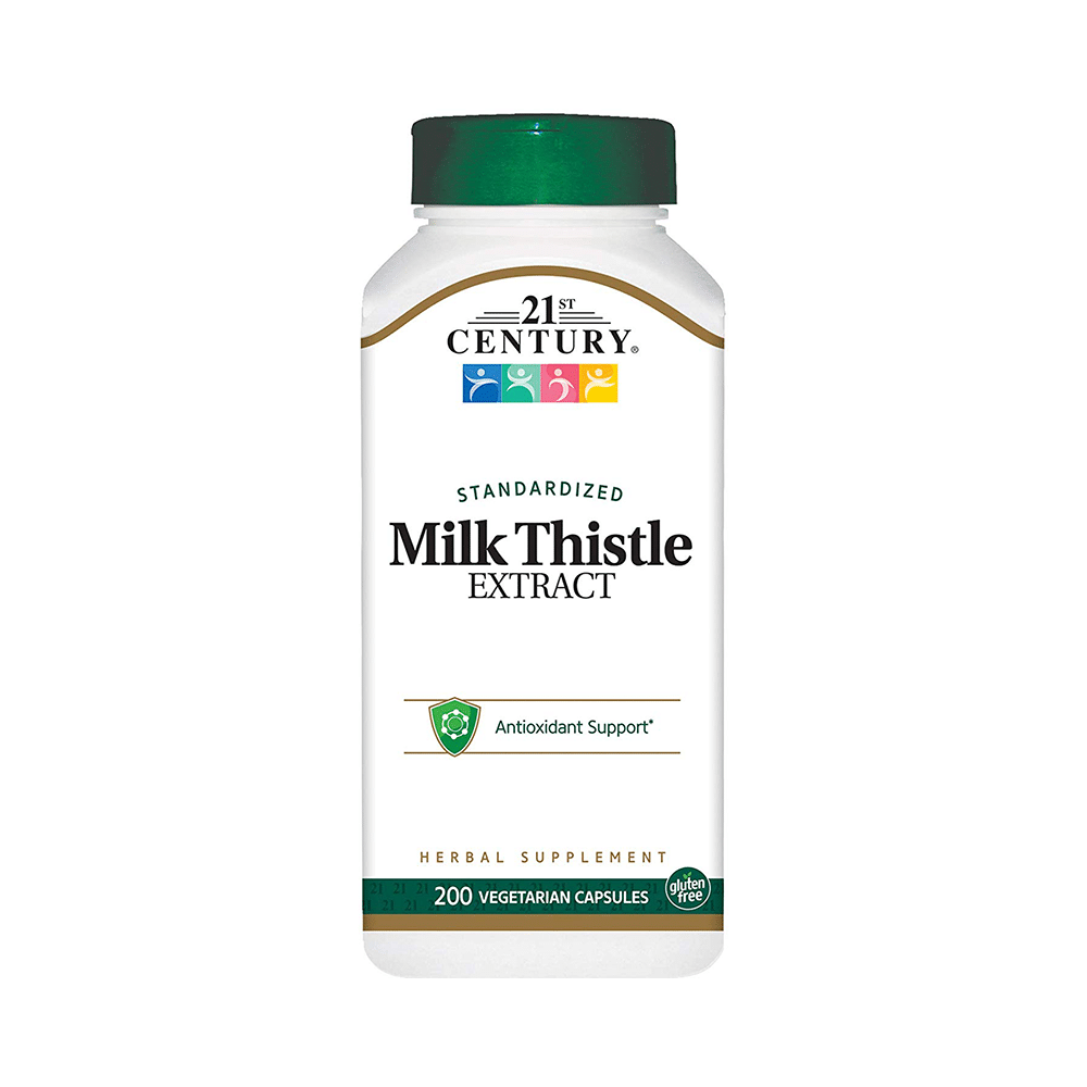 21st Century Milk Thistle Extract Vegetarian Capsules - Image 1