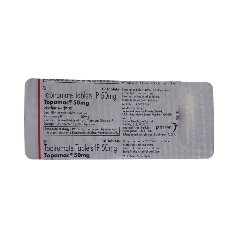 Topamac 50mg Tablet - Image 5