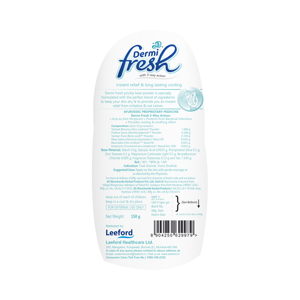 Dermifresh Prickly Heat Powder Extra Cool - Image 3