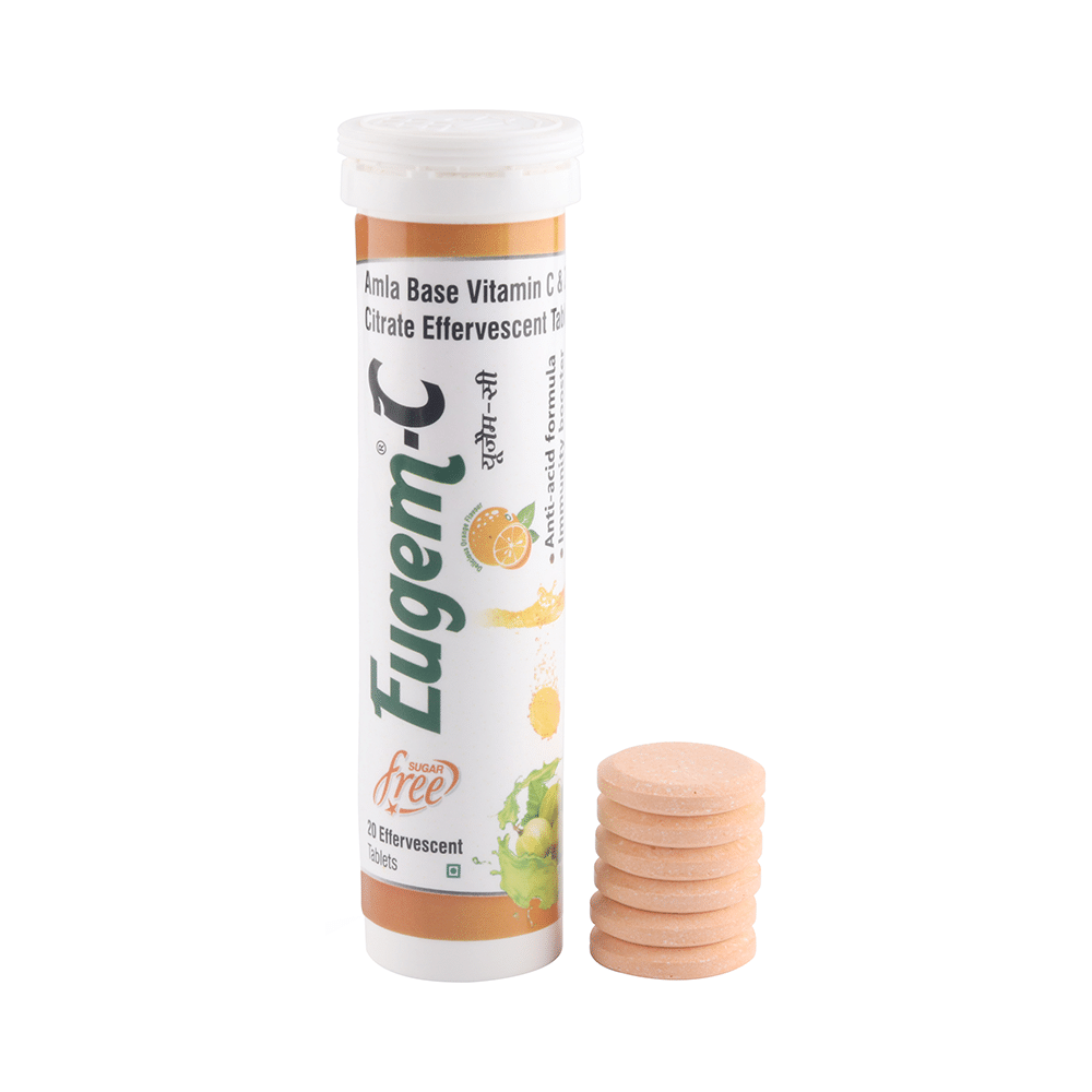 Eugem-C Effervescent Tablet Delicious Orange Sugar Free - Image 5